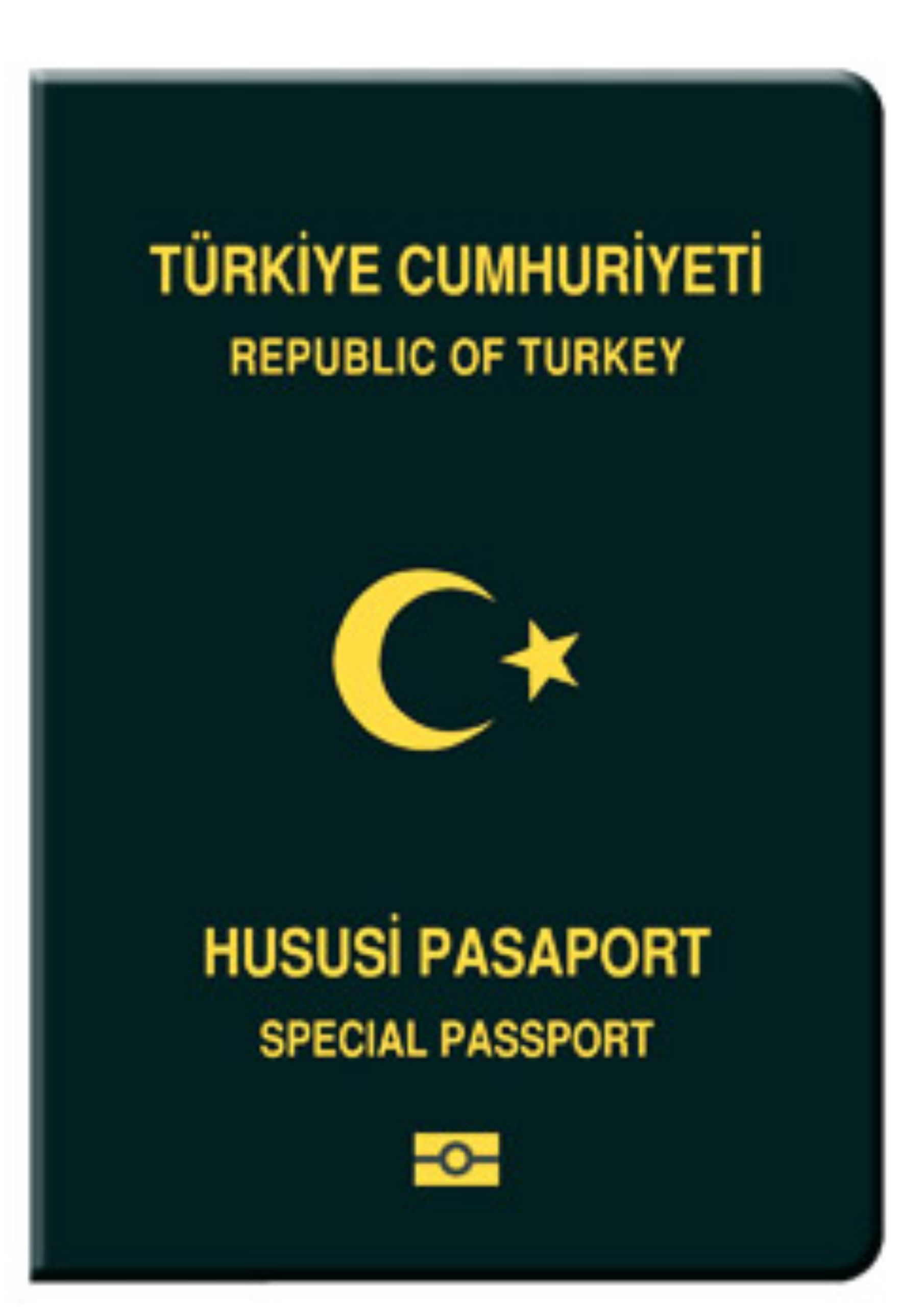 Yeşil Renkli Özel Türk Pasaportu
